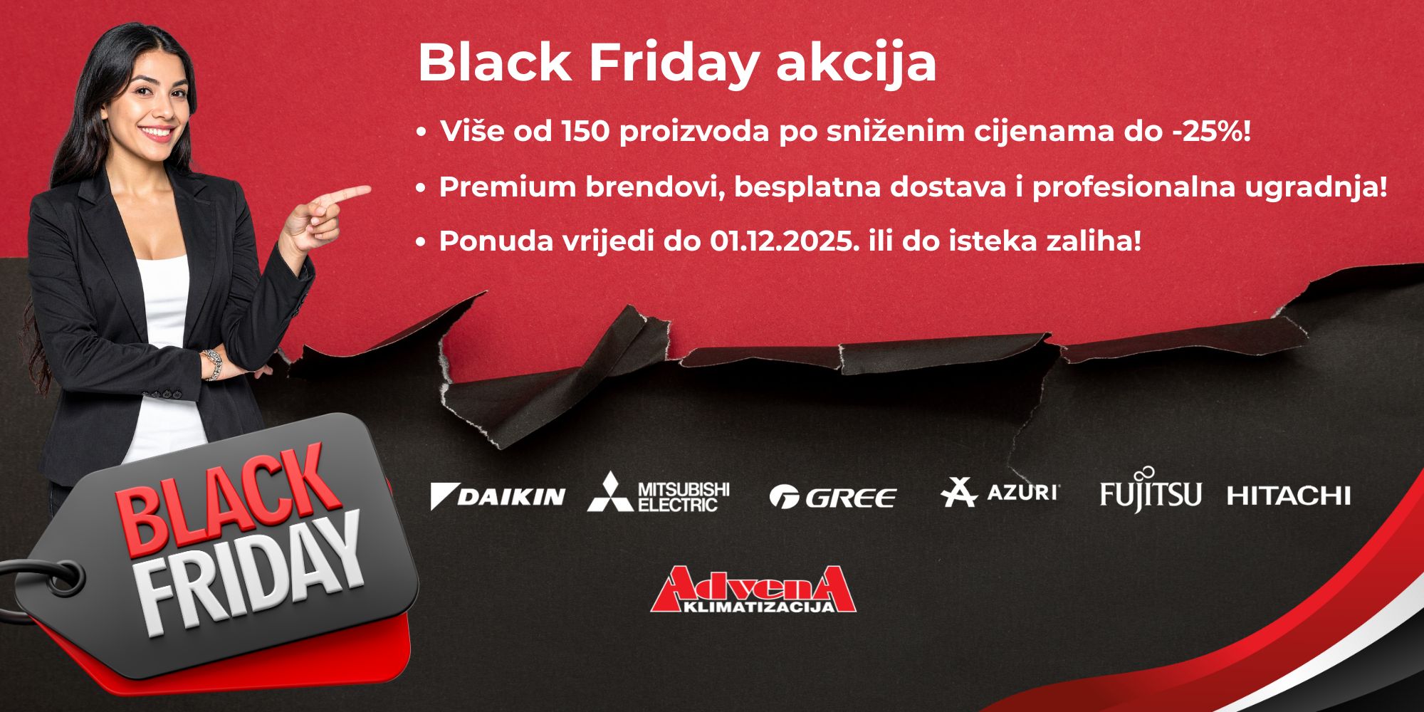 Black Friday akcija Advena 2025